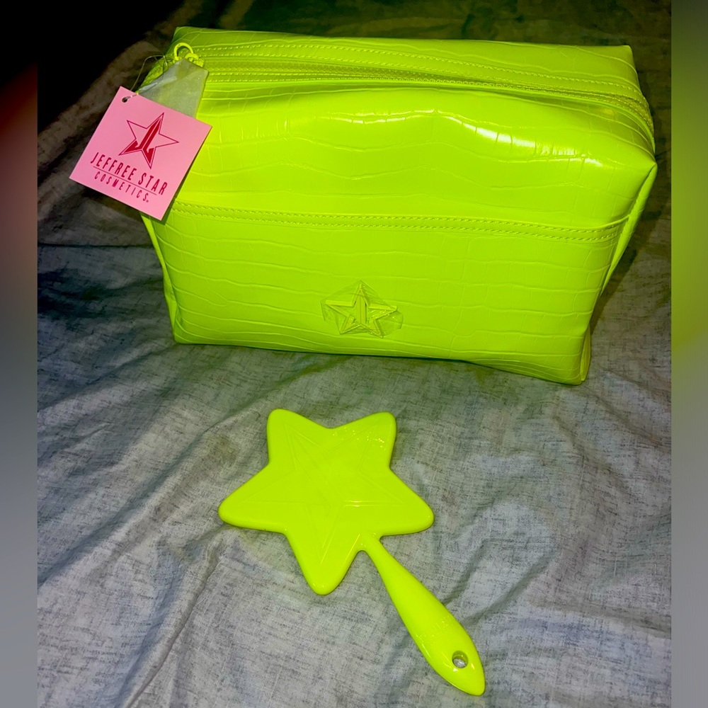 Limited Edition Jeffree Star Cosmetic bag and matching mini mirror